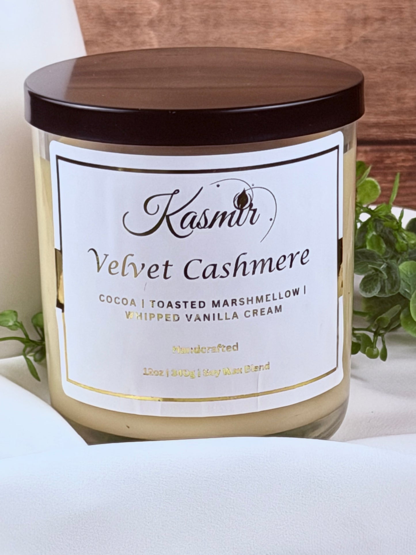 Velvet Cashmere 12oz Wickless Candle