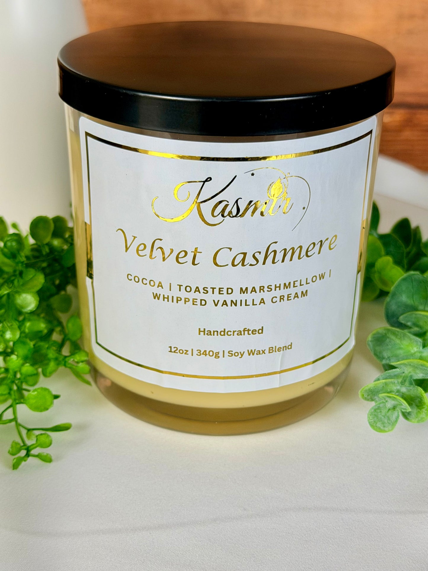 Velvet Cashmere 12oz Wickless Candle